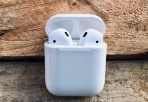 Closeup of AirPods