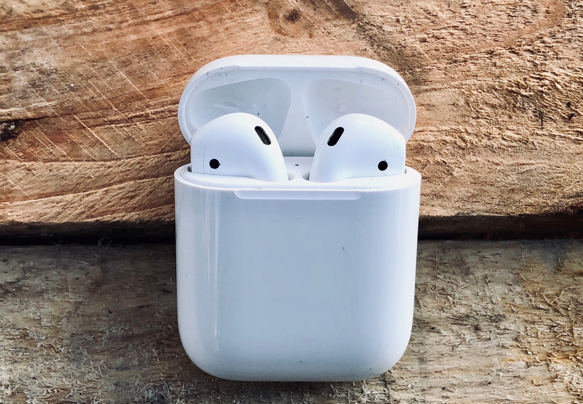 Closeup of AirPods