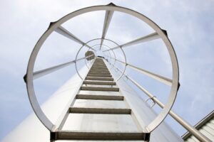 Looking up the ladder to the sky.