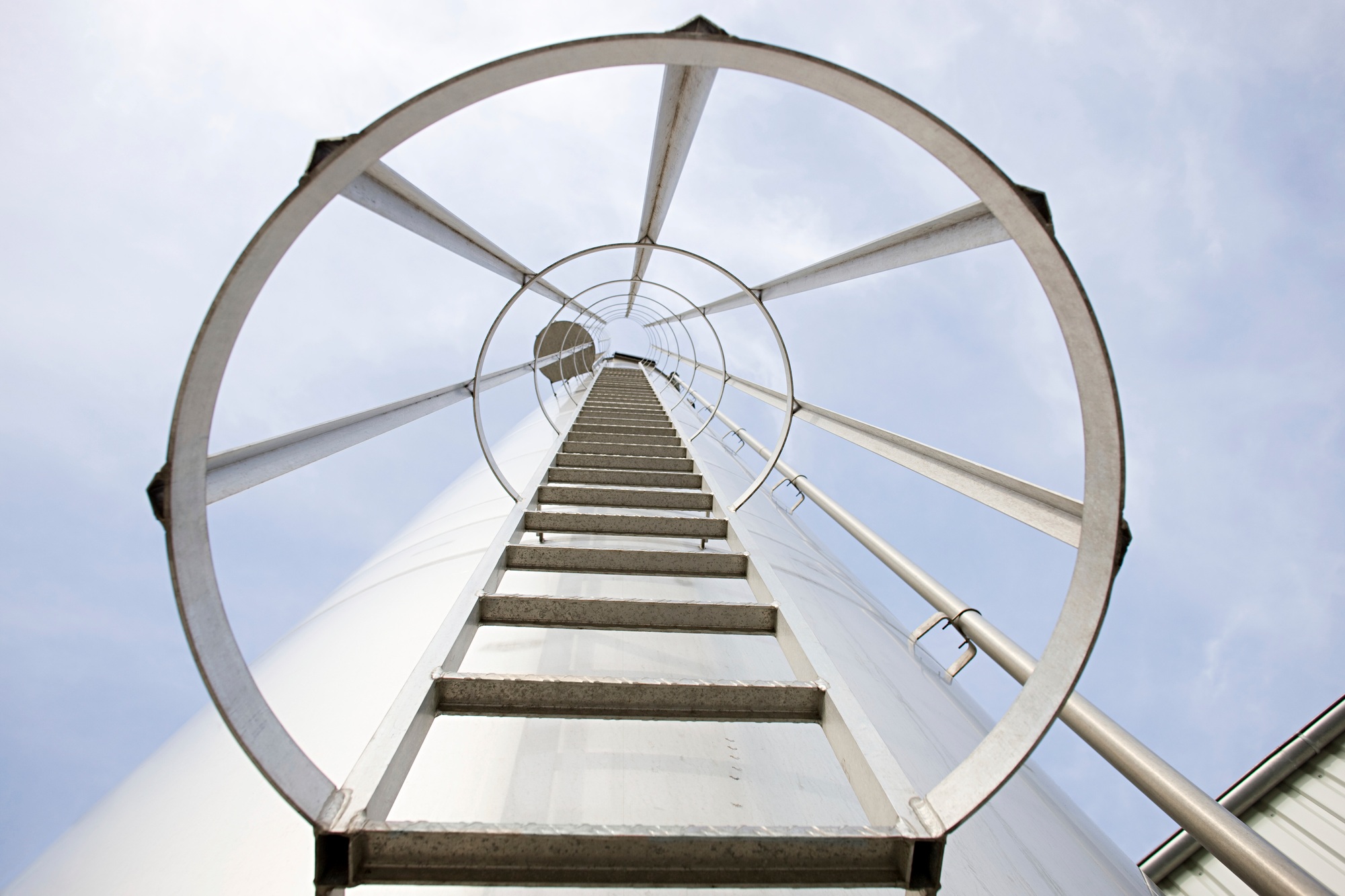 Looking up the ladder to the sky.